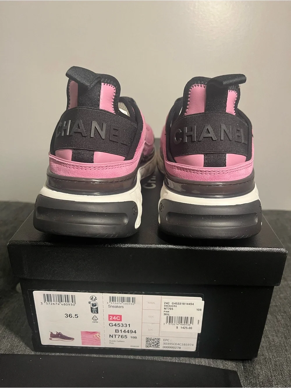 Authentic Chanel women’s sneakers size 36.5